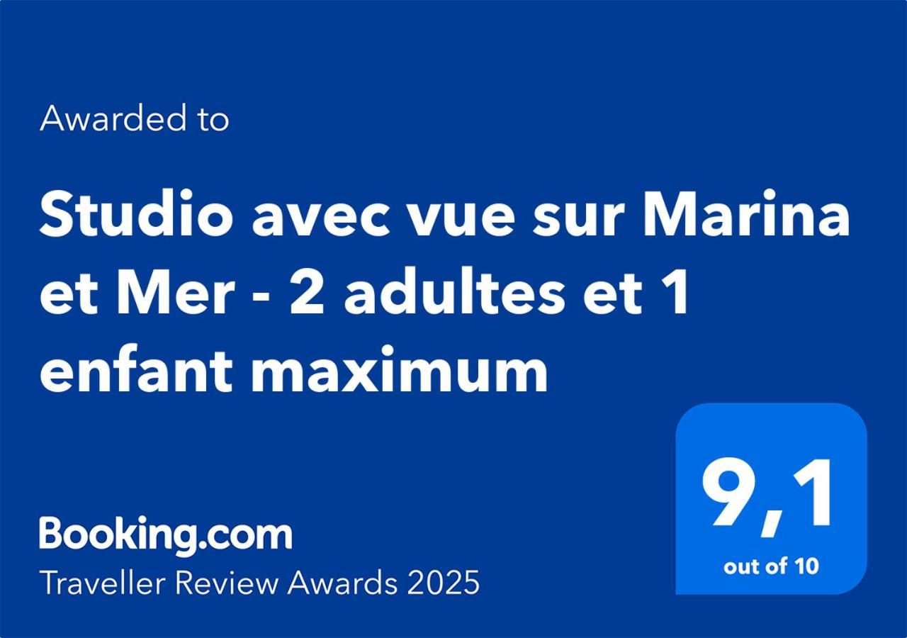 Studio Avec Vue Sur Marina Et Mer - 2 Adultes Et 1 Enfant Maximum Мандельё-ла-Напуль Экстерьер фото